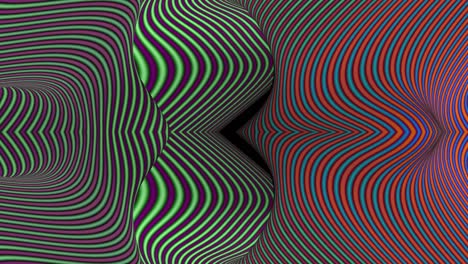 las rayas elásticas en 3d son un telón de fondo animado.