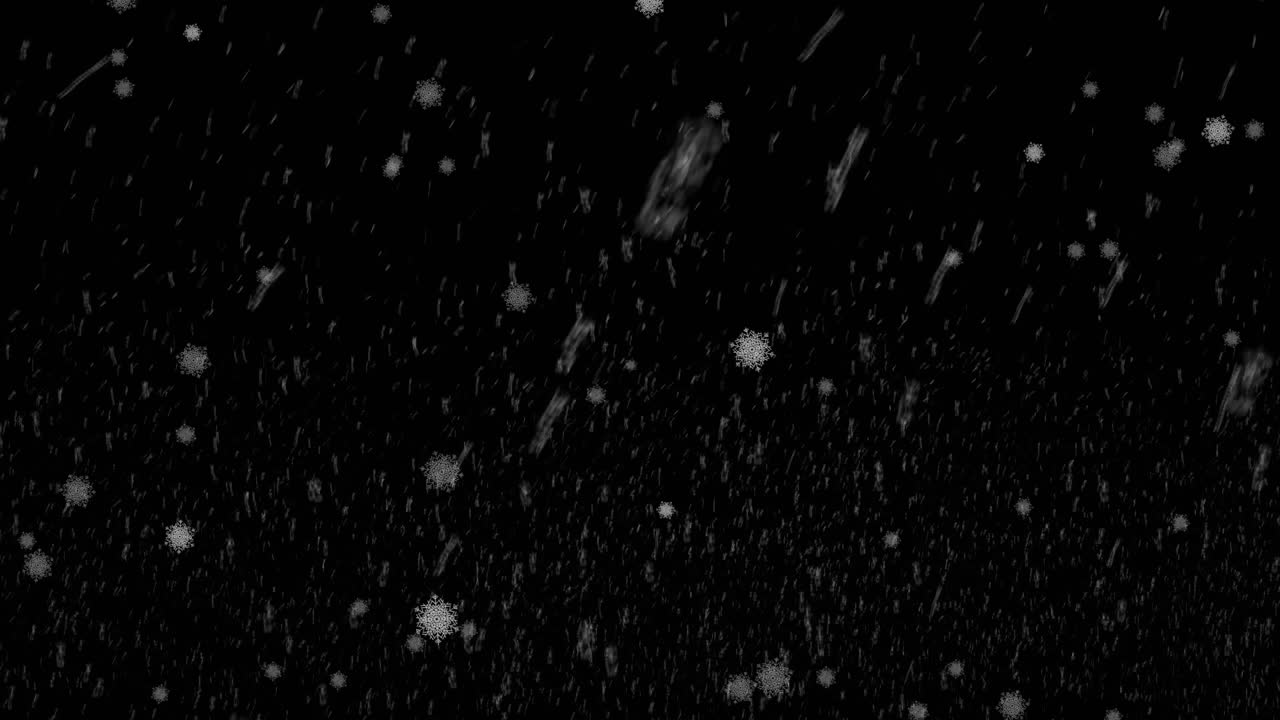 Animation af et vinterlandskab.