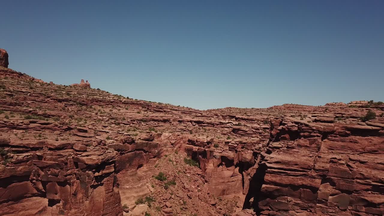 Cinematic shots of scenic natural desert formation areas in and around Moab.