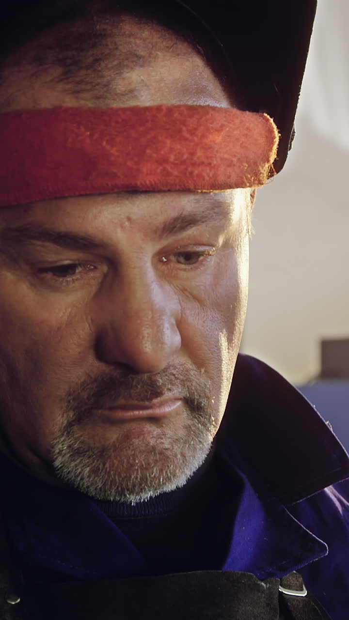 soldador en el taller