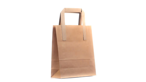 Brown-shopping-bag-rotating-