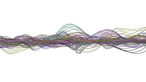 fantastica animazione con oggetto d'onda di particelle al rallentatore e spazio per testo, 4096x2304 loop 4k