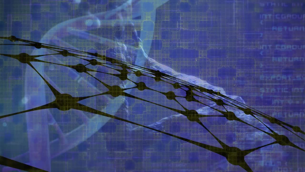 анимация обработки научных данных по сетке