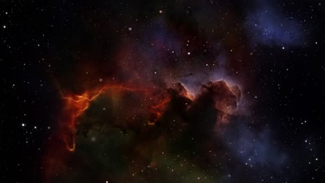 El-Cielo-Estrellado-Cósmico-Con-Nebulosa