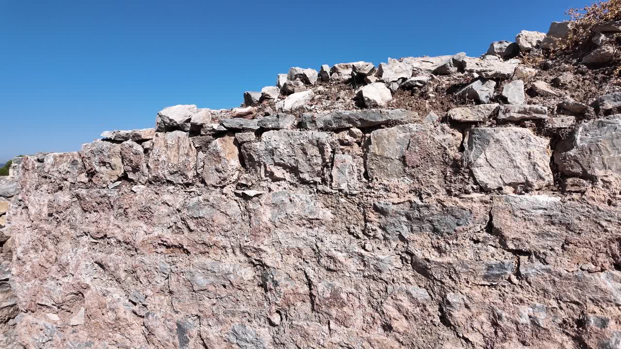 excavated stone walls of Ephesus, biblical city of the Ephesians,Turkey