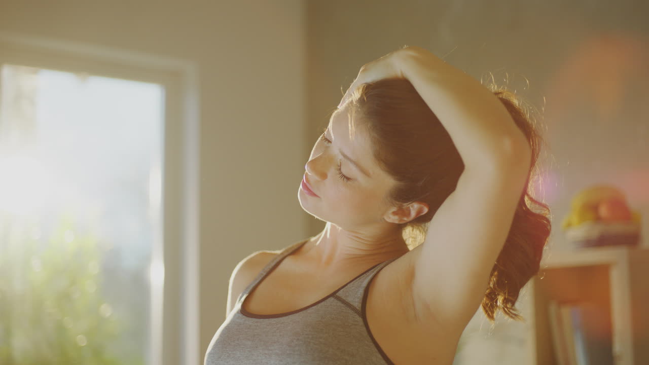 Pregnant Woman Stretching