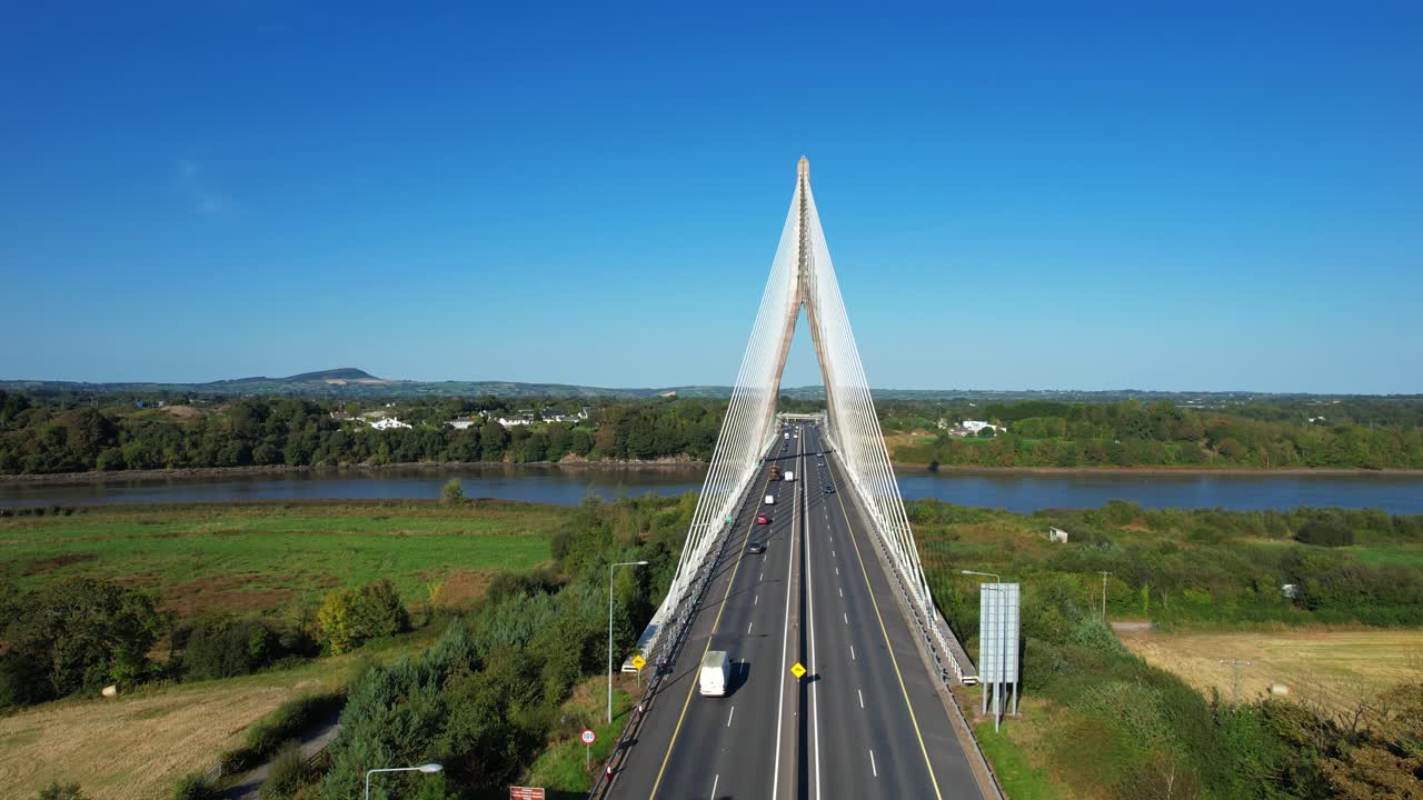 Aerial View of the Lee Bridge in Cork, Ireland