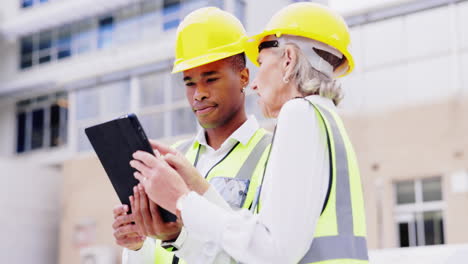 tableta, inspección o ingeniería personas que planifican