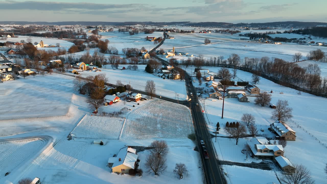 시골 시골의 겨울
