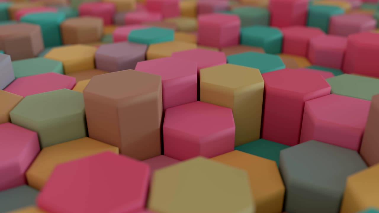 4k colorido abstracto cuadrícula de panal de miel.