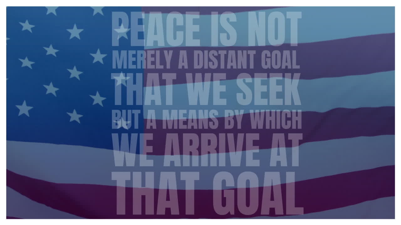 미국  ⁇ 발과 평화 인용문