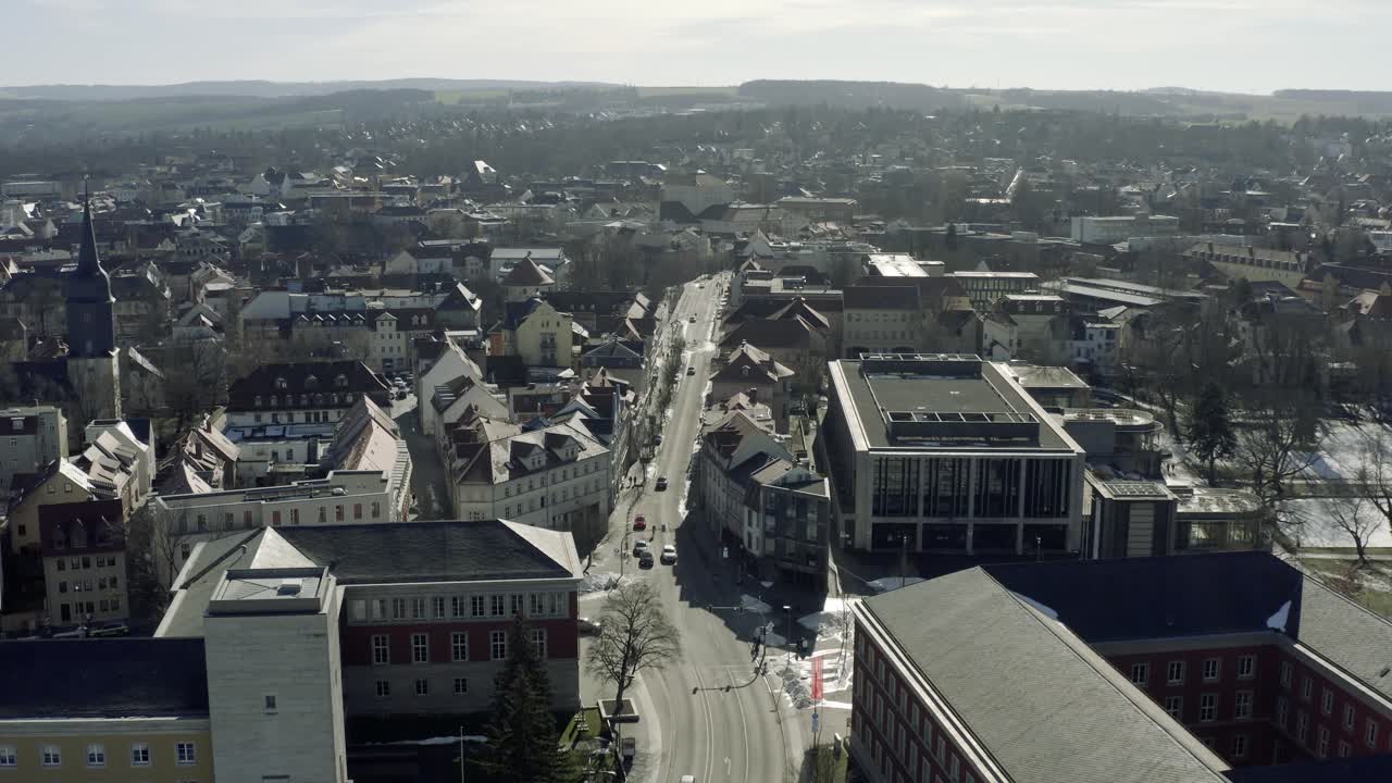 imágenes aéreas de drones de weimar en un soleado día de primavera