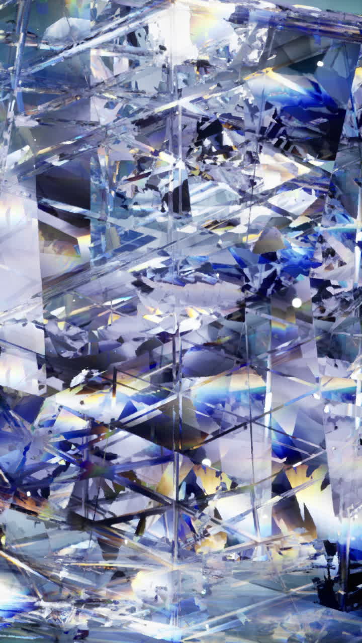 파란색, 보라색 및 색으로 추상적인 기하학적 예술