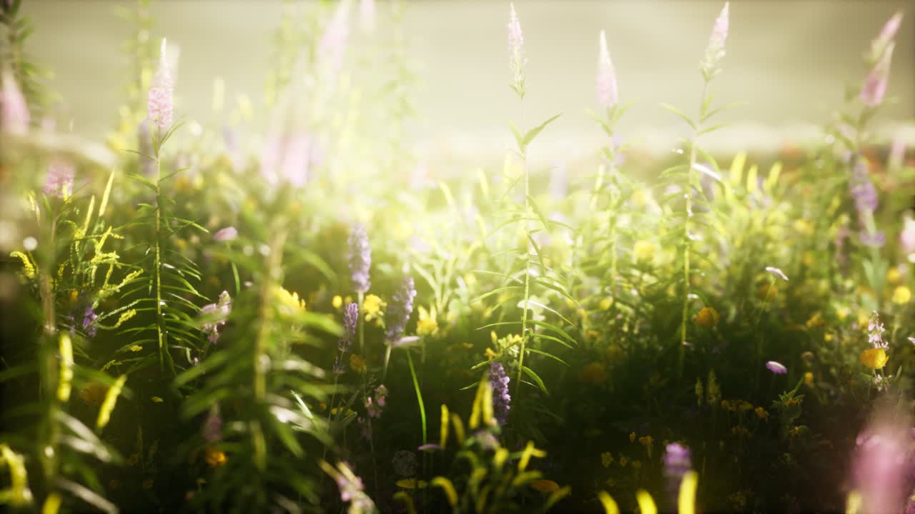 들판에 있는 야생 꽃