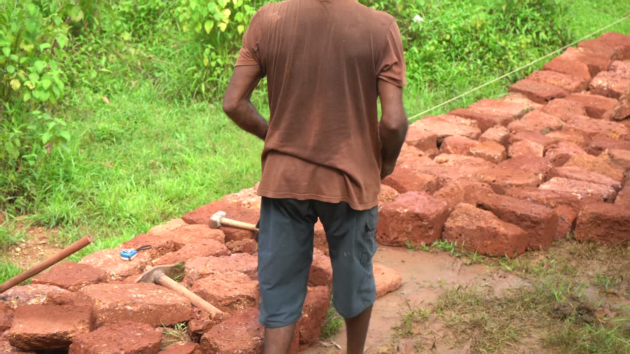 녹색 건축용 돌 운반