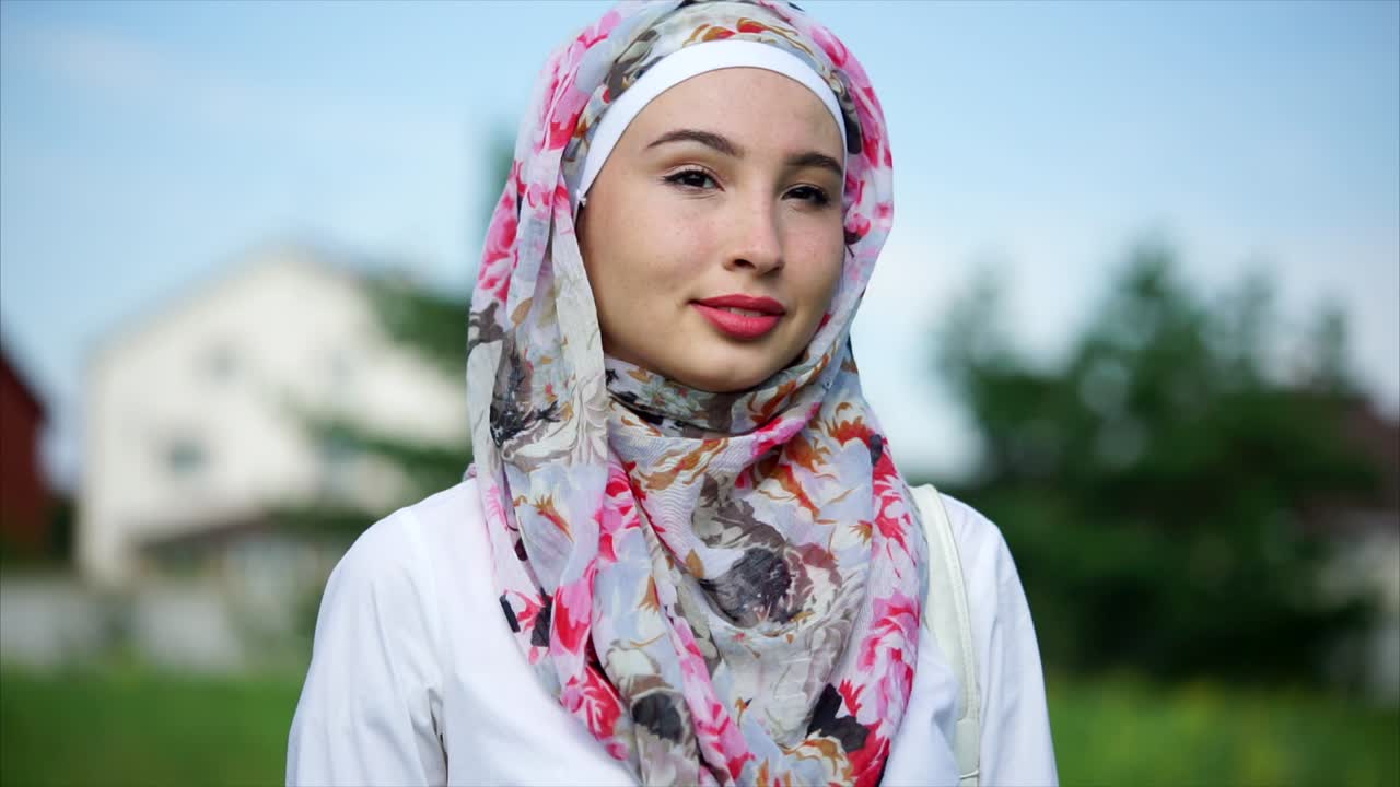 Young Woman Wearing a Hijab