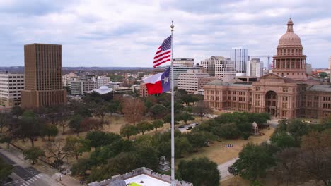 texas state capitol building flags 4k 60fps