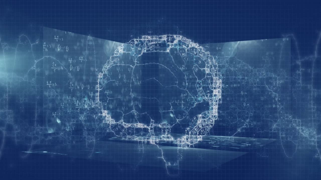 코로나바이러스 코로나19 팬데 ⁇  기간 동안 데이터 처리의 애니메이션