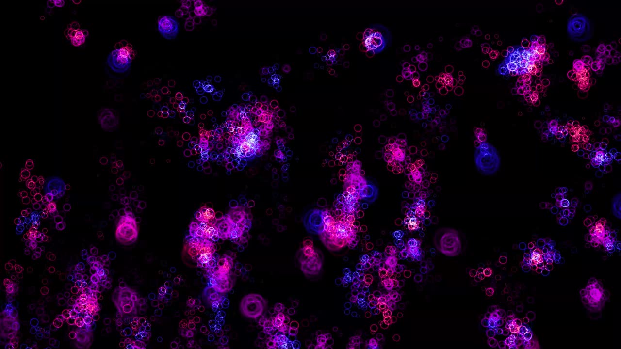 반지 모양 입자 애니메이션 모션 그래픽