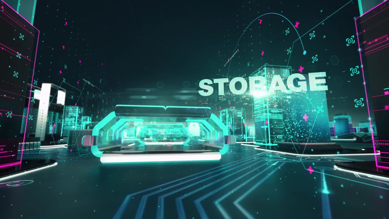 디지털 기술 개념을 가진 네트워크