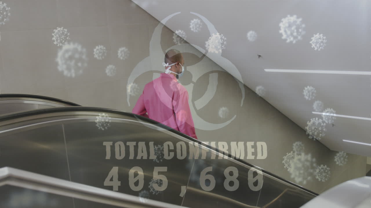 에스컬레이터를 사용하는 아프리카계 미국인 노인에 대한 사례가 증가하는 생물학적 위험의 상징