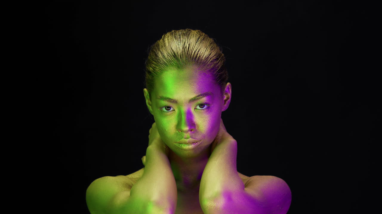 Woman with Colorful Body Paint