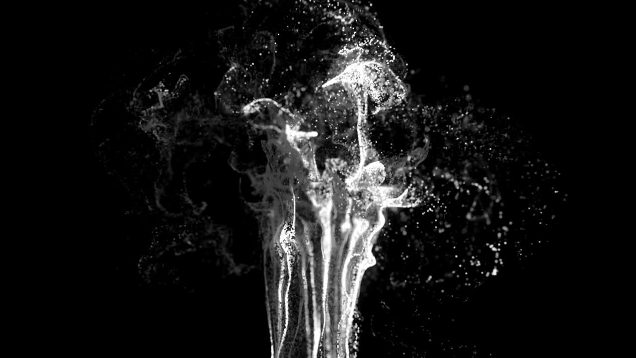 el fondo de la explosión de partículas única de 4k.