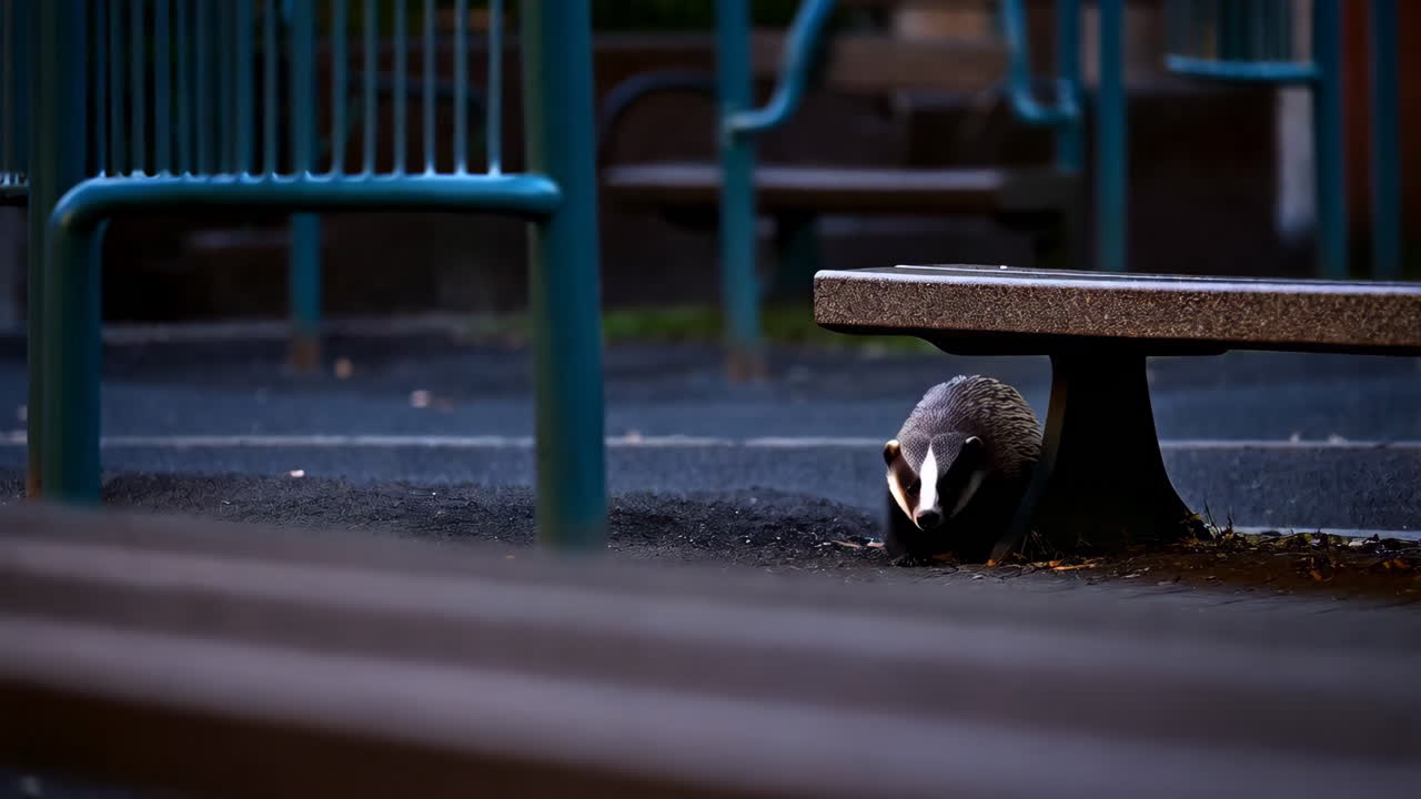 Badger in a City Park