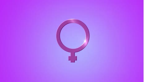 Animation-of-purple-gender-fluid-symbol-on-pink-background