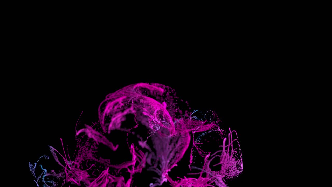 explosión de partículas abstractas