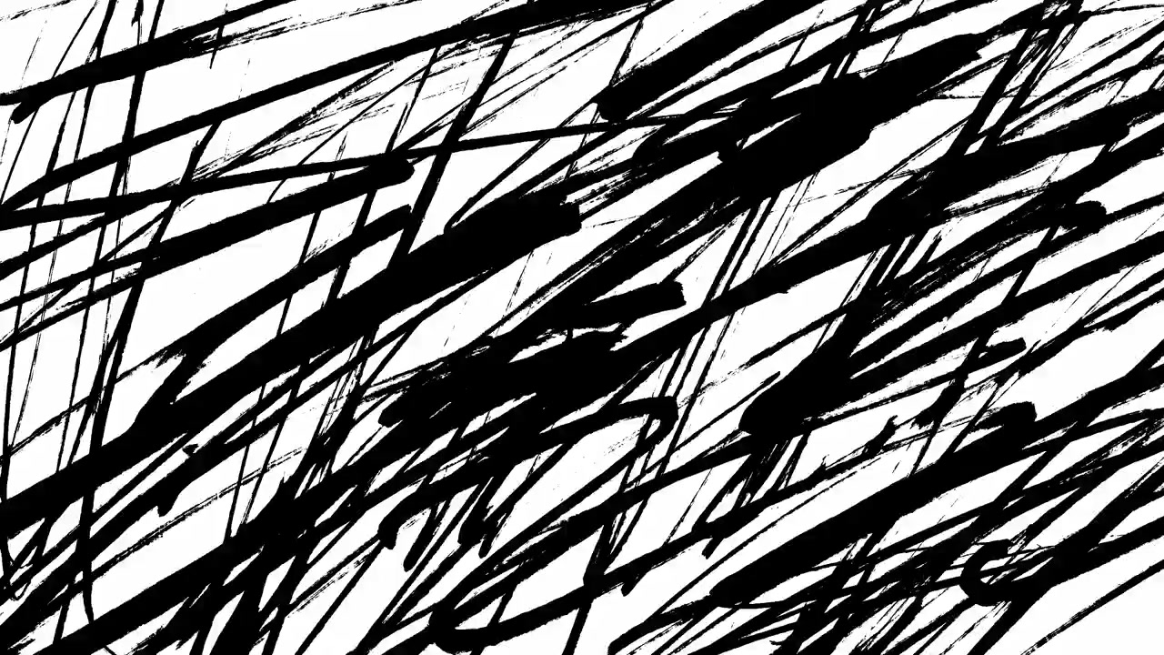 Dynamic Abstract Black and White Lines Animation