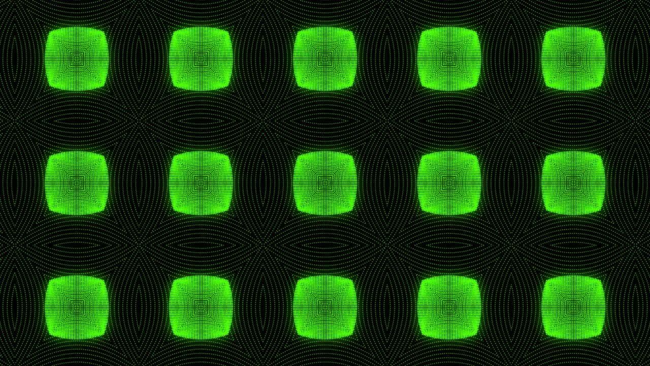 Green color Pattern gothic design animation motion graphics