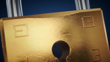 a close-up view of a golden padlock highlighting security and protection in modern design, illustrating the importance of safety and security measures