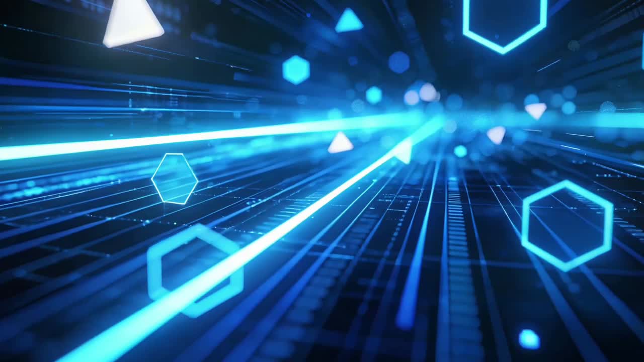 Sfondo tecnologico astratto moderno 3D