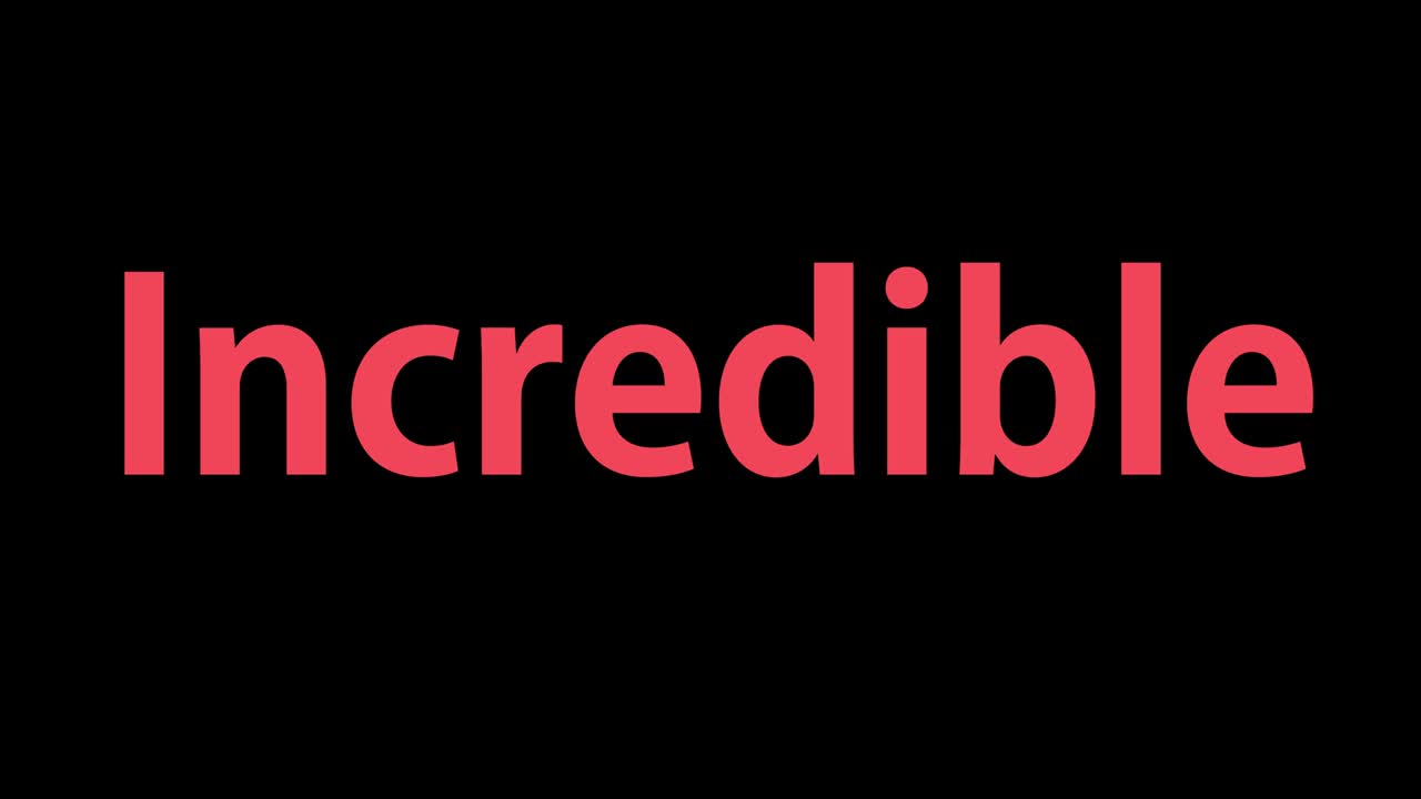 increíble texto animación mensaje gráficos en movimiento