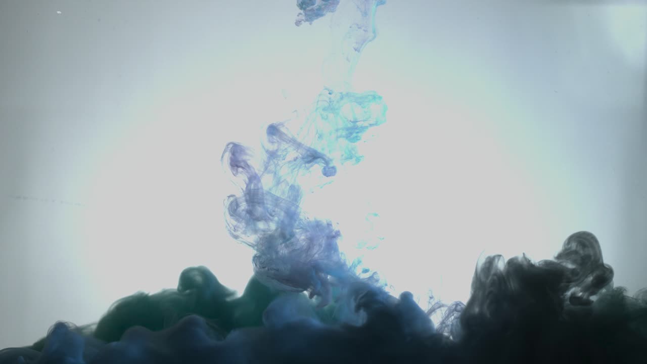 추상적인 잉크 혼합