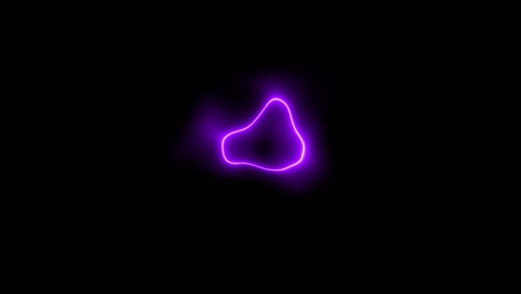 distorsión del círculo de neón animación brillante gráficos de movimiento