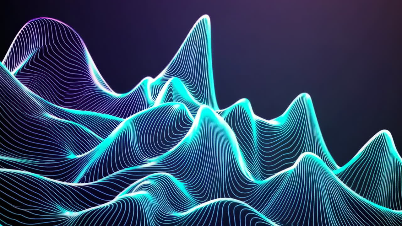 Abstract Waveform Mountains