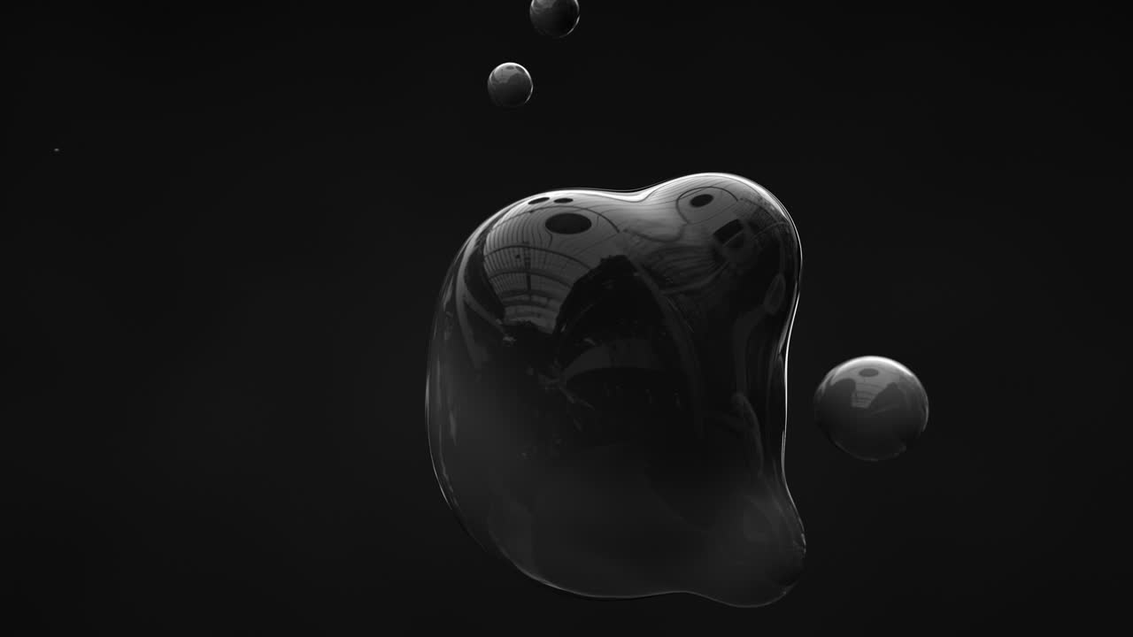 dzielenie czarnych komórek bezszwonowa pętla animacja renderowania 3d