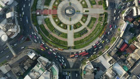 flying over wongwian yai roundabout