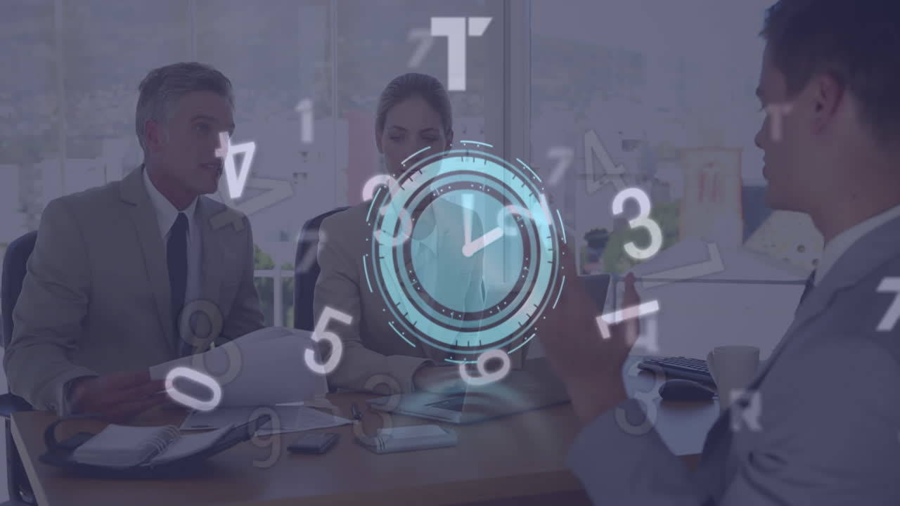 Business professionals in a meeting at the office