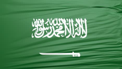 --Saudi-Arabien-Wehende-Flagge---1920x1080,-3D---Vollbild