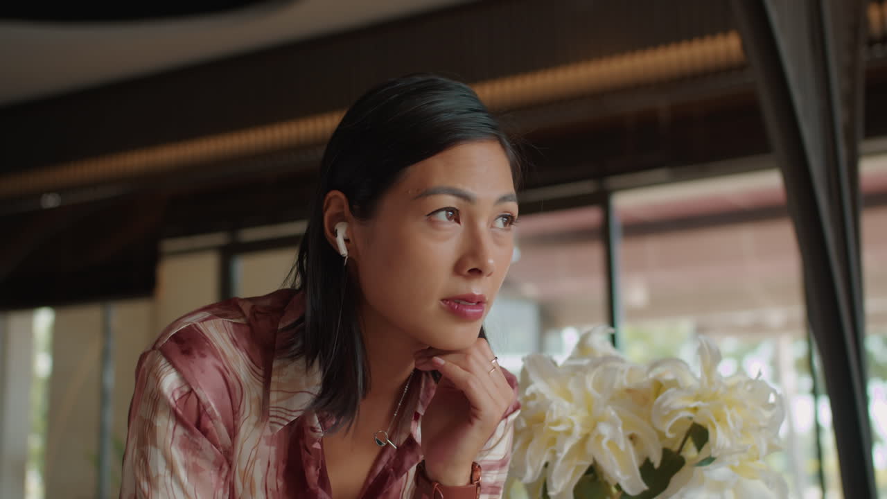 Pensive Manager Writing Speech for Upcoming Conference