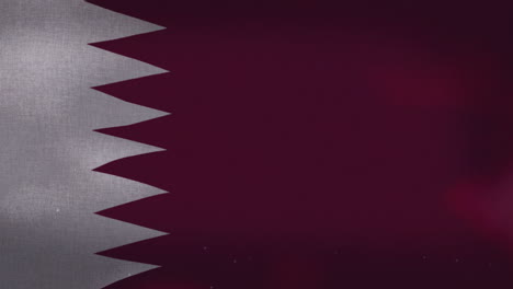 The-Qatar-national-waving-flag