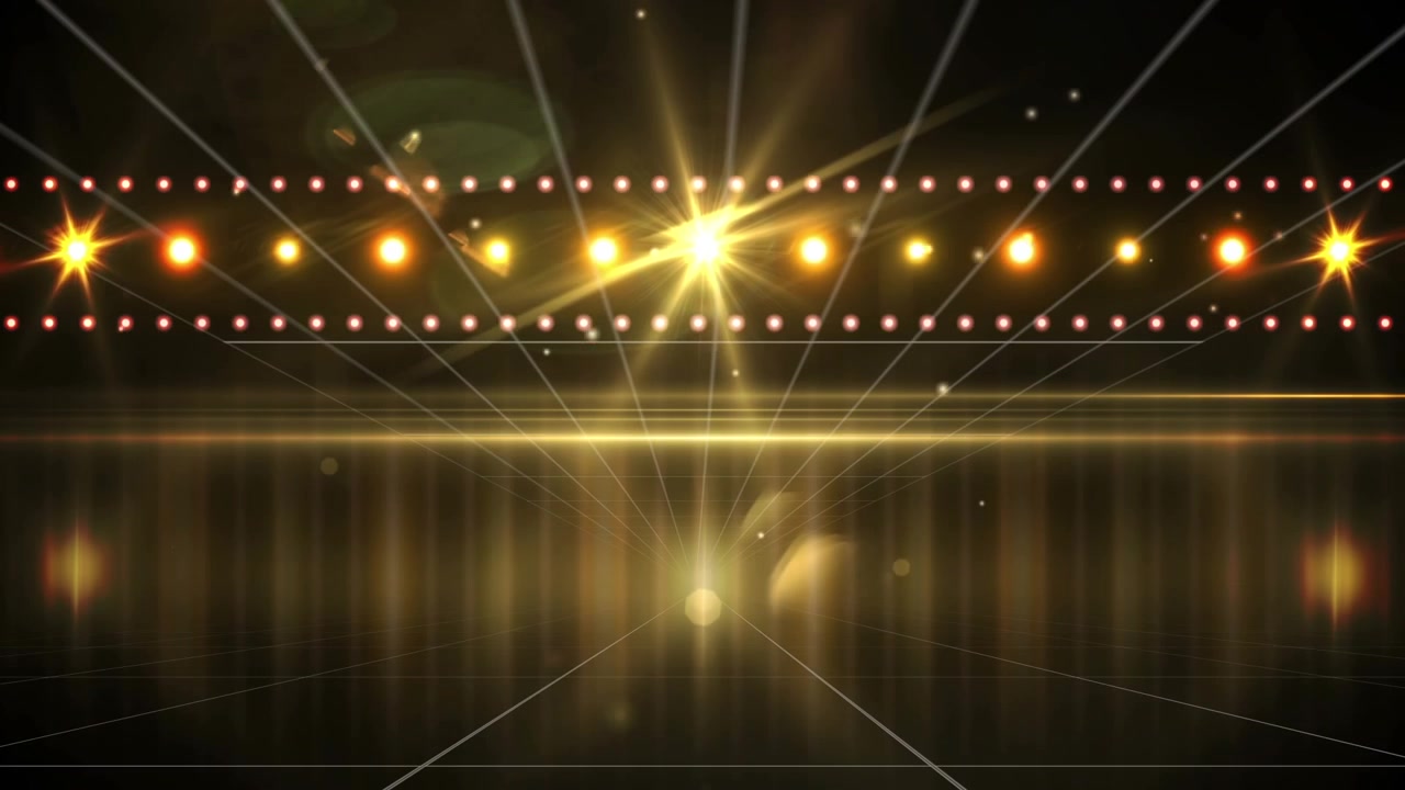Animation of grid over gold lights