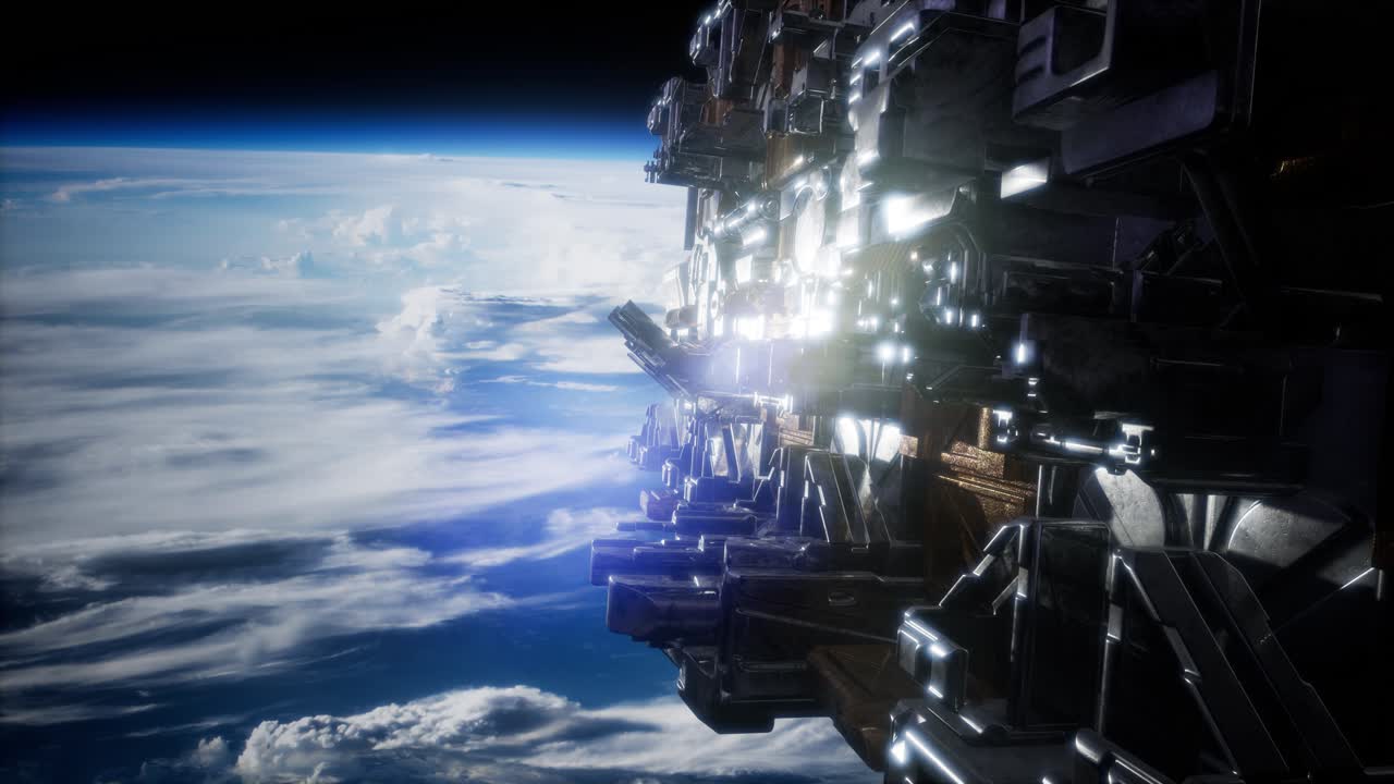 우주에서 날아다니는 ufo