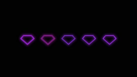 Purple-diamonds-pattern-with-pulsing-neon-light