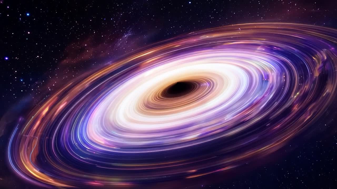 A black hole in space