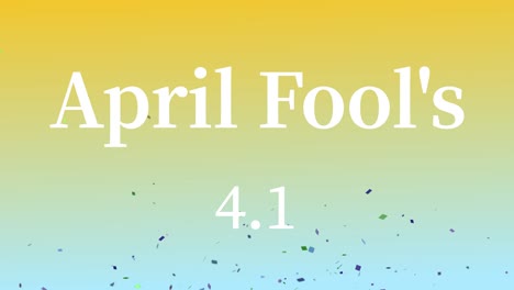 april fool's english message text animation motion graphics