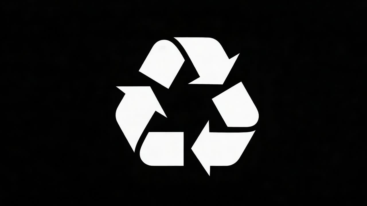 Simboleggiando la sostenibilità e la responsabilità ambientale, questo iconico logo del riciclo rappresenta il ciclo di riutilizzo, riduzione e riciclo nella promozione di pratiche ecologiche in tutto il mondo.